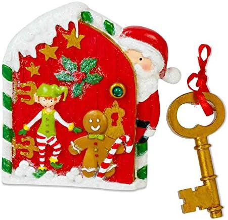 Kids Magical Santa Door and Golden Santa Key - Wall/Skirting Board Christmas Decorations