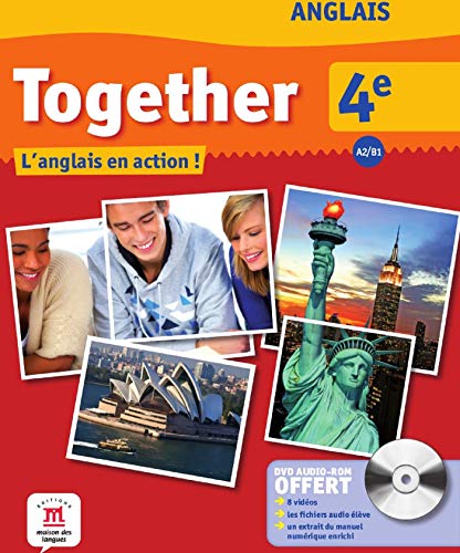 Anglais 4e A2/B1 Together : L'anglais en action ! (1DVD)