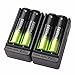 Produktbild Jaysis 4X 5800 mAh Li-Ion 18650 3,7 V Akku + 2X Smart Charger Lithium-Ionen Batterie