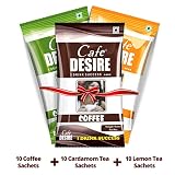 Cafedesire Instant Coffee Premix, Tea Premix, Lemon Premix - 30 x 15 gms RS.270 (40.00% Off) - Amazon