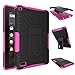 Produktbild Fire 7 2015 Fall, Amazon Fire 7 Case, nokea Hybrid Heavy Duty Armor Schutz Cover [rutschfeste] [mit integriertem Ständer] Haut Fall für Amazon Fire 7 5. Generation 2015 Release Tablet Reddish Pink
