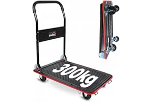 ‎SIWITEC siwitec Plattformwagen, Transportwagen klappbar 300kg, inkl. Spanngurte, Rollwagen, Transportwagen, Handwagen