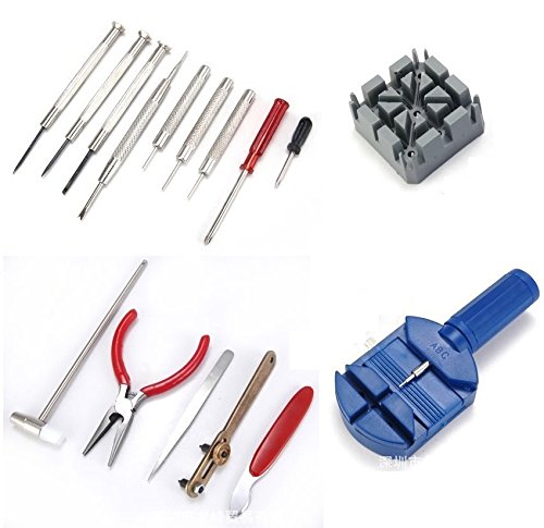 DIKETE® 16 tlg. Uhrenwerkzeug Set Uhrenmacher Feinmechanik Werkzeug Reparatur Set Uhr Öffner Werkzeug Kit Reparatur Pin Neu - 3