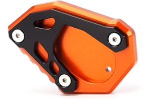 Modeer Für 790 890 1050 1090 1190 1290 Adventure 690 ENDURO R 690 SMC R Ständer Fuß Seitenständer Vergrößern Verlängerungsplatte Pad 790 890 1090 ADV R 1290 Super Adventure R/S/T (Schwarz/Orange)