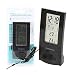 Produktbild Uhr Digital ows02b mit Display LCD mit Format 12/24h und Thermometer Innen/Außen schwarz Omega Blister