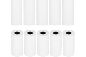 Fdit Thermal Printer Paper, 10 Rolls 5.5cm Width Portable Printing Paper for Pocket Printer School Supplies and Craft Projects