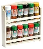 Mit 12 gefüllten Gläsern + Holzständer