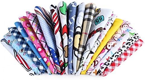 PET SHOW Pet Dog Cat Puppy Bandana Bibs Triangle Head Scarfs Accessories Assorted Color for Boys Pack of 10