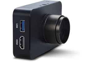 MOKOSE 12MP HDMI Camera 1080P USB HD Streaming Webcam, Recording 4K@30FPS Industry C/CS-Mount Camera with 3.2mm No Distortion Manual Lens