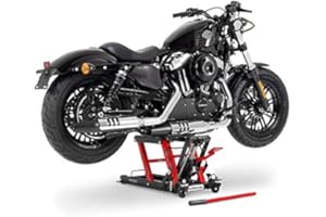 Cric Lève Moto Hydraulique á Ciseaux ConStands Midlift L Noir-Rouge