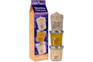 BLANCREME Blancrème - Trio de gommages Corps Gourmand 40ml - 3 parfums Noix de Coco, Miel et Vanille Tonka pour une peau douce naturellement