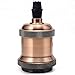 Produktbild GreenSun LED Lighting Vintage Edison Lampenfassung E27 Fassung Deckenfassung Sockel Lampenfuß Retro Hängelampe Halter Pendelleuchte Adapter DIY Lampenzubehör, Rot Antique Brass