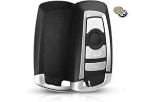 KUYUANSU 4 Tasten Ersatz-Smart-Key-Gehäuse für BMW CAS4 F 3 5 7er-Serie E90 E92 E93 X5 F10 F20 F30 F40 Autoschlüsselgehäuse für Fernbedienung