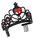 Produktbild Diadem Dark Angel schwarze Krone mit roten Steinchen Gothic Böse Königin Darkprincess Kothicdiadem Karnevalszubehör Verkleidung Krönchen Kopfschmuck Haarschmuck Accessoire Kostümergänzung