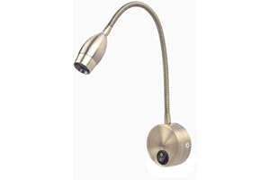 Meanyee Flexible Wall Reading Lights/Bedside Lamp with Switch, 1 * 3 Watt LED, Bronze MY-B032