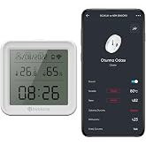 Hybrone Smart Wi-Fi Temperature and Humidity Sensor with LCD Display, Real-Time Temperature and Humidity Data, Instant Via Application