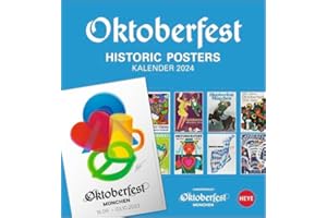 Oktoberfest Postkartenkalender 2024. Wiesn-Souvenir, das in jeden Geschenkkorb passt – kleiner Kalender mit Postkarten zum beliebten Münchner Volksfest im Format 16 x 17 cm