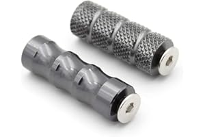 NICEDOLL 6 mm Loch, Motorrad-Schalthebel, Bremse, Fußrasten, Fußstütze, Fußpedal, universal, für Hinterradgarnituren, Grau