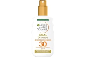 Garnier Ambre Solaire Spray ochronny Brąz, twarz i ciało, aktywator melaniny do długotrwałej i jednolitej opalenizny, z wysoką ochroną SPF30 200 ml