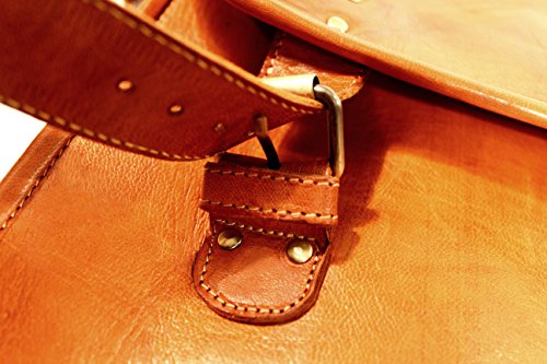 MaCorio Argan-Nature „Bobby“ 17,3″ Vintage Leder-Trendtasche, Umhängetasche, Collegetasche, Schultertasche, Unisextasche, Laptoptasche, Bürotasche, Aktentasche, Unitasche, Lehrertasche - 7