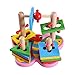 Happy Cherry Colourful Geometric Shape Sorter Matching Wooden Intellegence Development Early Learning Toys for Baby Kids Toddler
