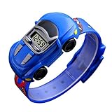 Jungen Uhren Kinder Student Armbanduhr Auto Kinder Uhren Jungen Mädchen Uhr Kind Digital Armbanduhr Elektronische Armbanduhr für Jungen Mädchen, Blau