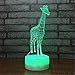 Produktbild Helles Villenlicht LED Gradienten Atmosphäre Kreative Kid Nachtlicht 3D Cartoon Giraffe Schreibtischlampe Wohnkultur Nacht Tier Leuchte