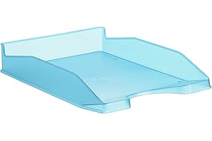 Bandeja sobremesa archivo 2000 azul mar translucido 345x255x60 mm