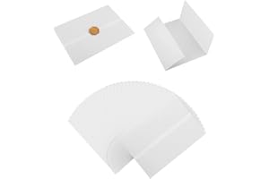GYTFOG 40pcs Vellum Jackets, 5x7inch Pre-Folded Translucent Vellum Wrap Jackets for Wedding Invitations, Bridal Shower, Baby Shower, Birthday Party