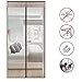 Produktbild PeiQiH Magnetischer Schirm Tür Vorhang, Atmungsaktive Anti-moskito Schließen Automaticlly Ruhig In Der NÄhe Full-frame-haken-Ösen Für Vor Schiebetür-kaffee 90x200cm(35x79in)
