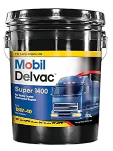 Mobil Delvac Super 1400 15W-40 Multigrade Heavy Duty Motor Oil (10L)