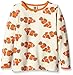 Smafolk Baby-Boys Long Sleeve Fish Animal Print Shirt, Off-White (Cream), 18-24 Months (Manufacturer Size:2-3 Years)