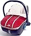 Wallaboo Footmuff Faux Suede and Soft Shearling - Newborn up to 12 Months, Warm Red