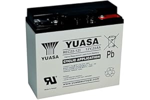 Batterie zyklische YUASA REC22-12 12V 22Ah Maßnahmen (mm). Länge: 181 x Breite: 77 x Höhe: 167 (ersetzt das Modell YPC22-12)
