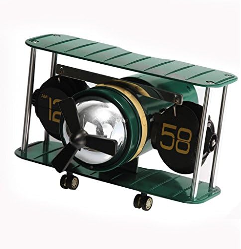 RQYL Desk Shelf Clocks, Biplane Model Auto Flip Digital Clocks For Desktop Home Decor Table Clock,A