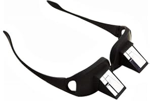 LOVELEGIS Lunettes périscopiques pour vision horizontale - prismatique - prisme pour lecture couchée - lecture au lit - plage - homme et femme unisexe - nouveau modèle - noir - idée cadeau d'anniversaire