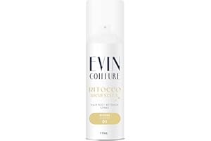 EVIN COIFFURE | Spray Ritocco Ricrescita Capelli 01 Biondo, 75ml, Spray Correttore per Capelli, Facile Applicazione