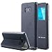 Produktbild Galaxy S8 Plus Hülle,Galaxy S8 Plus Case, Snewill Slim Thin View Window PU Leather Flip Case with Smart Unlock Metal Slide Touch for Samsung Galaxy S8 Plus - Black