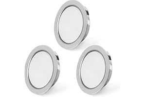 KYOTECH 3x G4 LED - Faretto per mobili 230 V Downlight LED Pannello extra piatto rotondo diametro esterno 65 mm, diametro di montaggio 54-56 mm, spessore 20 mm