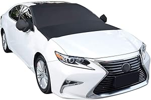 Etomvoop Magnetic Windscreen Cover, Car Windshield Snow Frost Ice Shield Dust Protector Cover for Winter, Oxford Farbic Waterproof Summer Sun Shade for Cars Trucks Vans SUVs