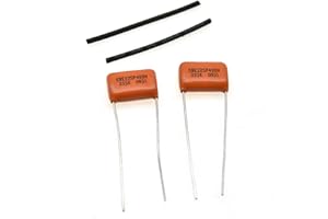 KAISH 2pcs Sprague Chitarra Basso 225P Arancione Goccia Condensatore Caps .033uF 100v Chitarra Tono Cap Condensatori