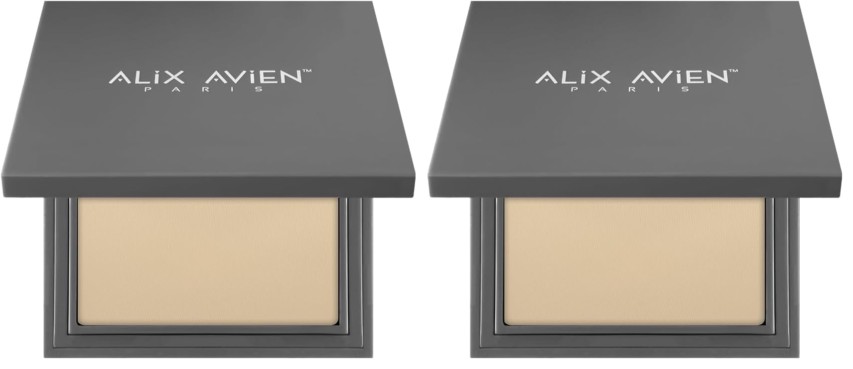 ALIX AVIEN Kompakt Pudra - 12 Saate Kadar Kalıcılık - Sıcak-nötr Cilt Alt Tonu - Compact Powder 10 Soft Desert (2 paketi)