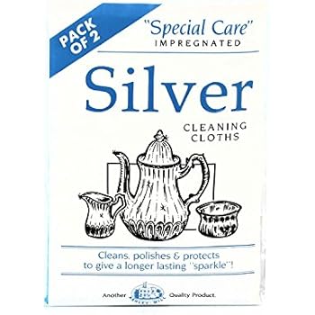 OUDQFCJ Silberputztücher 4er Set - Für Schmuck & Münzen Reinigung