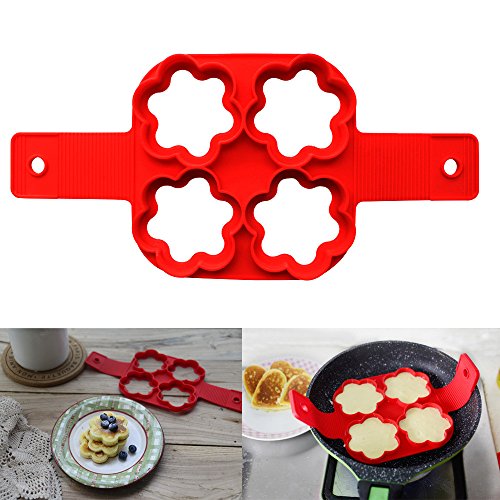 ➹ Loveso ➹ Flippin' Fantastic Nonstick Silikon Ei Ring Pfannkuchen Form (C)