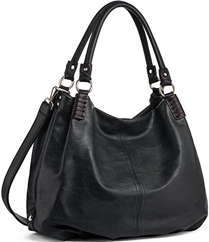 IN ANGEL Handbags Women Shoulder Bags Large Crossbody Hobo Bags Ladies PU Leather Bags Tote Handbags for Women (L31CM * W15CM * H28CM) Black