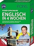 PONS Power-Sprachkurs Englisch in 4 Wochen: Schnell zum Ziel mit idealen Tagesportionen. Buch mit 2 CDs und 24 Online-Kurztests by