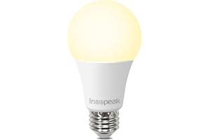 inaepeak E27 WiFi Smart Bulb, Dimmable Soft Warm White Light Bulb, 9W Screw in LED Light Bulb, Timer Function, Work with Alexa and Google Home, Smart Life App Control (2.4GHz Only)