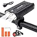 Produktbild Linn LED Fahrradlicht Set, Fahrradbeleuchtung USB Wiederaufladbare Frontlicht,2400 Lumen Sport Wasserdicht,4 Licht-Modi,LED Fahrradbeleuchtung Set