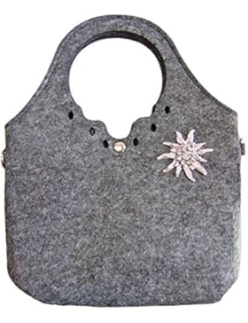 Trachtenland - Trachtentasche kleiner Shopper mit Edelweiß oder Hirsch Applikation