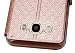 Samsung Galaxy J7 2016 (J710) Genuine Leather Case Flip Cover Case, Nnopbeclik® PU Leather Flip Case Protective Cover Shell Prints Flower Pattern Back Case Cover Wallet with STAND FUNCTION AND CARD SLOT AND CLIP View Window avec fenêtre d 'ouverture Shock Absorbing Mirror Protective Mobile Phone Case Crystal Glitter Rhinestone Flower Case Cover Bumper for Samsung Galaxy J7 2016 (J710) 5.5 Inch